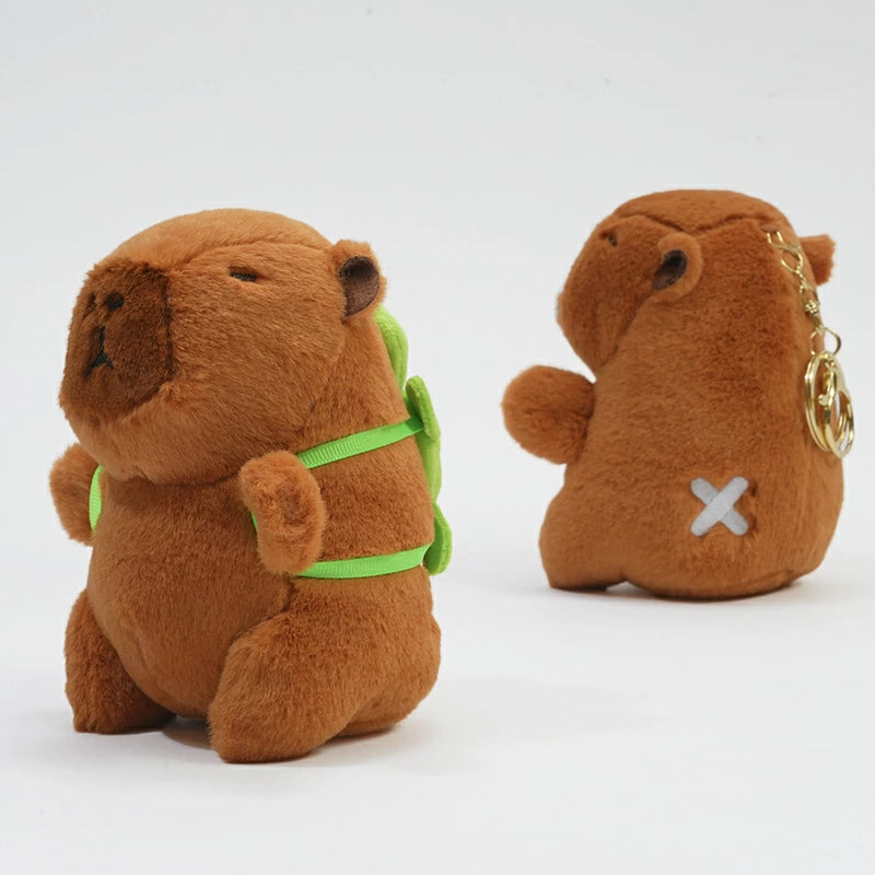 スーパー チャビマル 2個セット チャビマル カピバラ ぬいぐるみ キーホルダー マスコット キーチェーン かわいい 癒し系 ふわふわ プレゼント ギフト 子供 大人 人気 グッズ キャラクター バッグチャーム 通勤 通学 小物 雑貨 おしゃれ