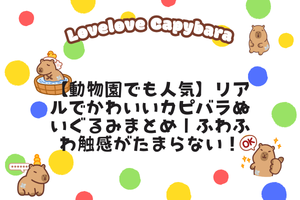 【動物園でも人気】リアルでかわいいカピバラぬいぐるみまとめ｜ふわふわ触感がたまらない！