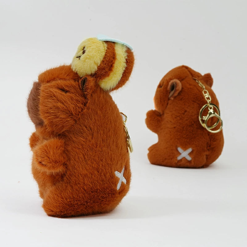 チャビマル キャンサー チャビマル カピバラ ぬいぐるみ キーホルダー マスコット キーチェーン かわいい 癒し系 ふわふわ プレゼント ギフト 子供 大人 人気 グッズ キャラクター バッグチャーム 通勤 通学 小物 雑貨 おしゃれ