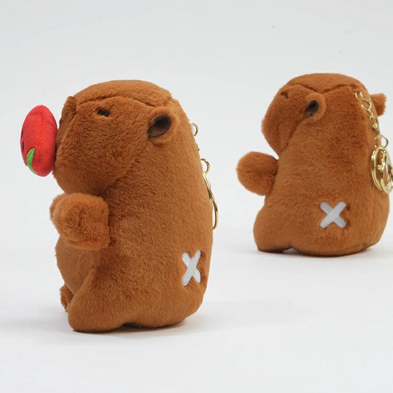 チャビマル アクエリアス チャビマル カピバラ ぬいぐるみ キーホルダー マスコット キーチェーン かわいい 癒し系 ふわふわ プレゼント ギフト 子供 大人 人気 グッズ キャラクター バッグチャーム 通勤 通学 小物 雑貨 おしゃれ