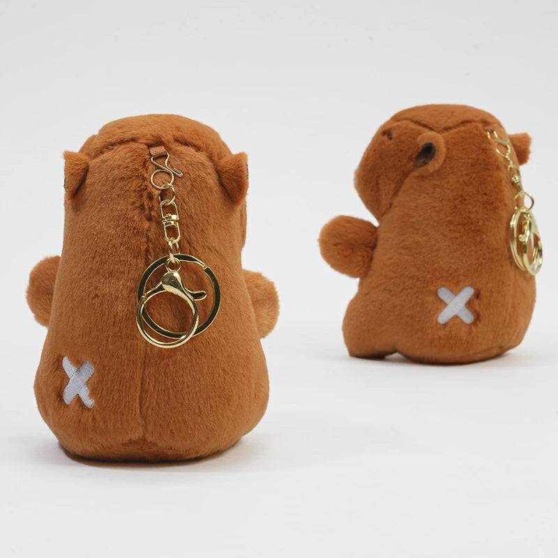 チャビマル アクエリアス チャビマル カピバラ ぬいぐるみ キーホルダー マスコット キーチェーン かわいい 癒し系 ふわふわ プレゼント ギフト 子供 大人 人気 グッズ キャラクター バッグチャーム 通勤 通学 小物 雑貨 おしゃれ