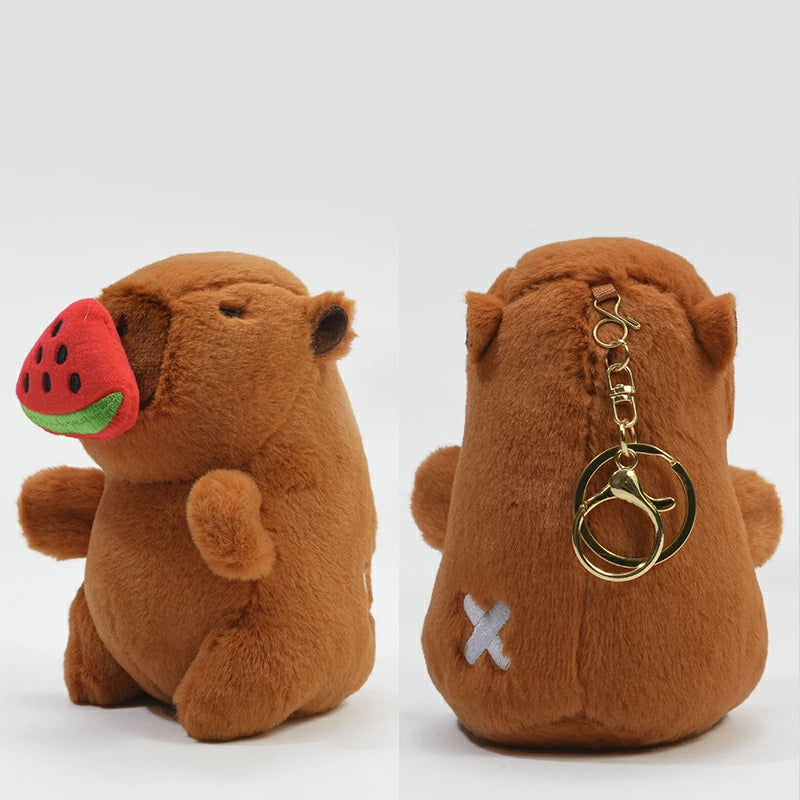 チャビマル アクエリアス チャビマル カピバラ ぬいぐるみ キーホルダー マスコット キーチェーン かわいい 癒し系 ふわふわ プレゼント ギフト 子供 大人 人気 グッズ キャラクター バッグチャーム 通勤 通学 小物 雑貨 おしゃれ