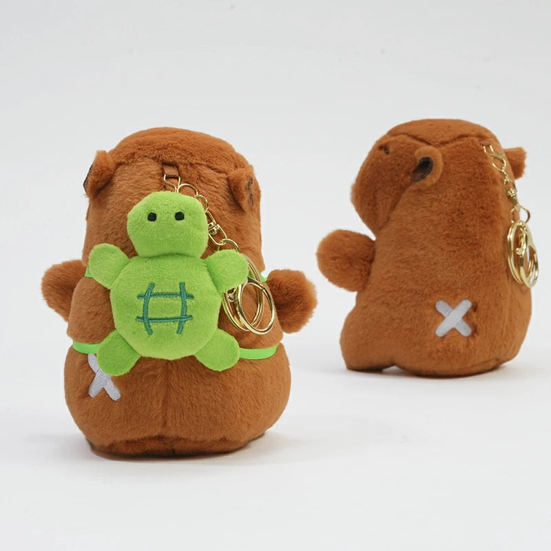 スーパー チャビマル 2個セット チャビマル カピバラ ぬいぐるみ キーホルダー マスコット キーチェーン かわいい 癒し系 ふわふわ プレゼント ギフト 子供 大人 人気 グッズ キャラクター バッグチャーム 通勤 通学 小物 雑貨 おしゃれ